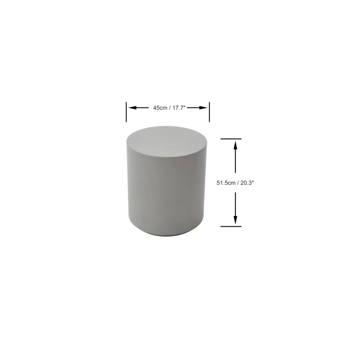 Elementi Rome Side Table - Space Gray