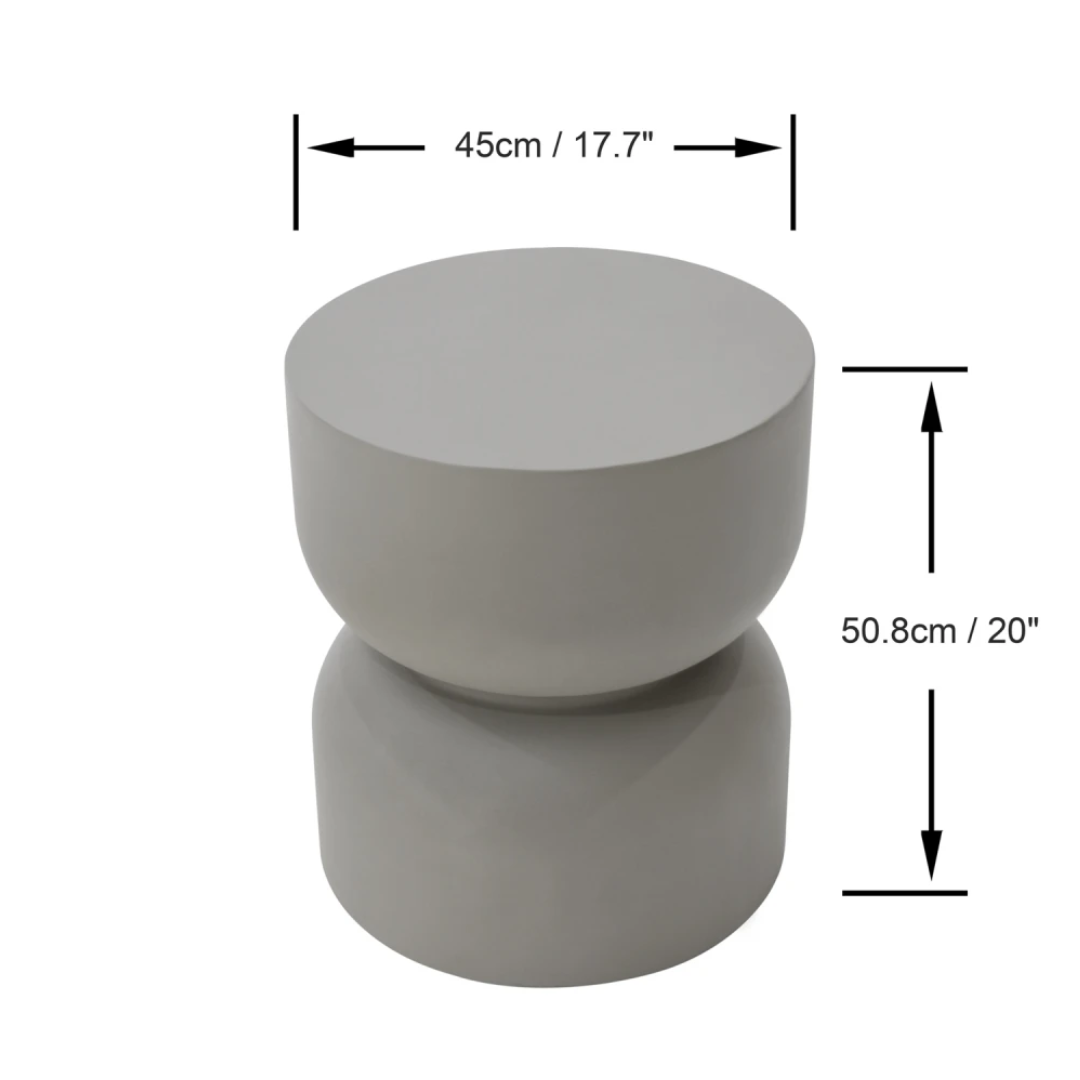 Elementi Chronos Side Table - Space Gray