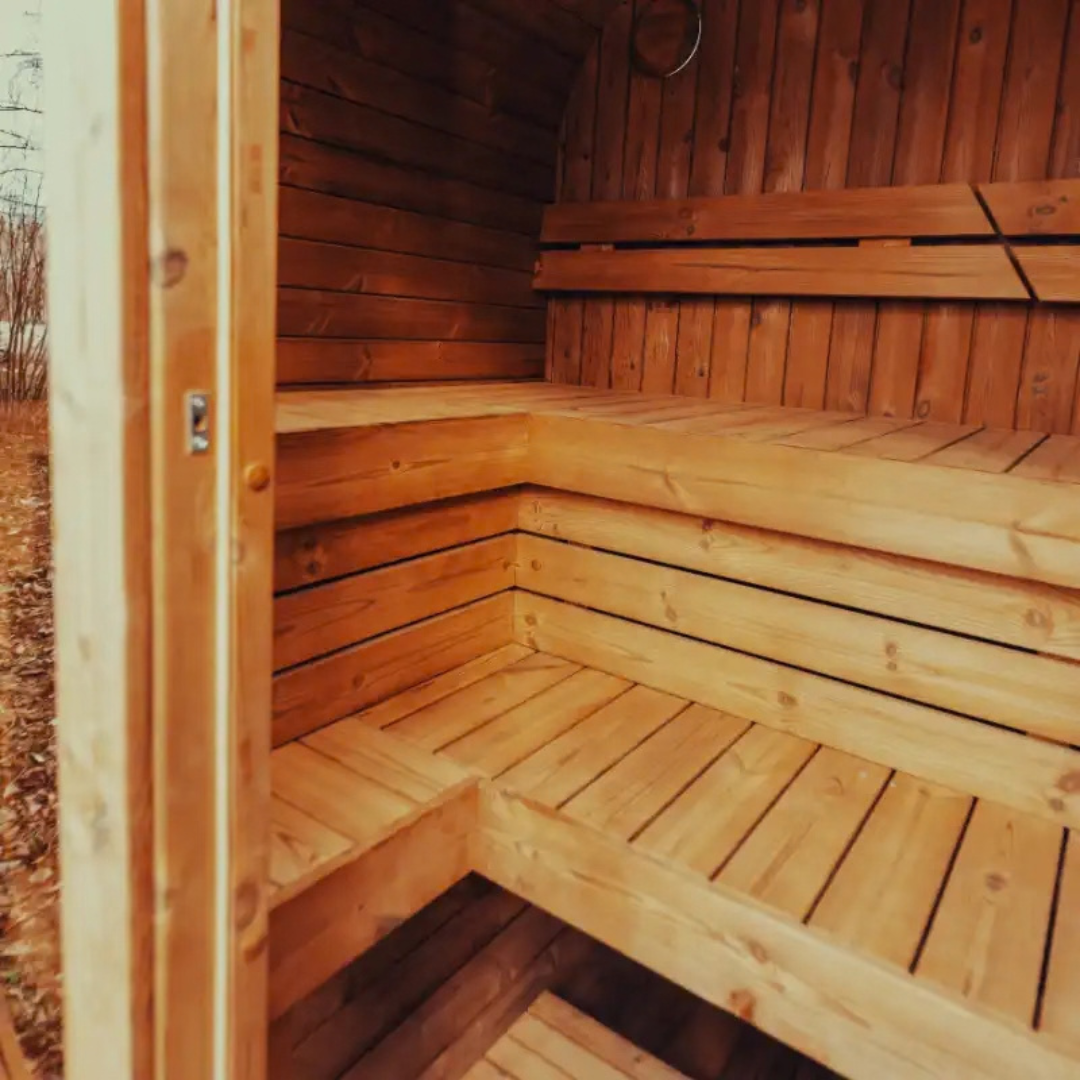 Mande Spa MW16 ThermoWood® — 4 Person Outdoor Sauna