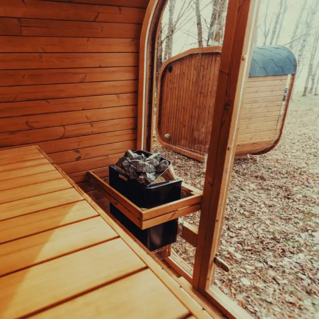 Mande Spa MW16 ThermoWood® — 4 Person Outdoor Sauna