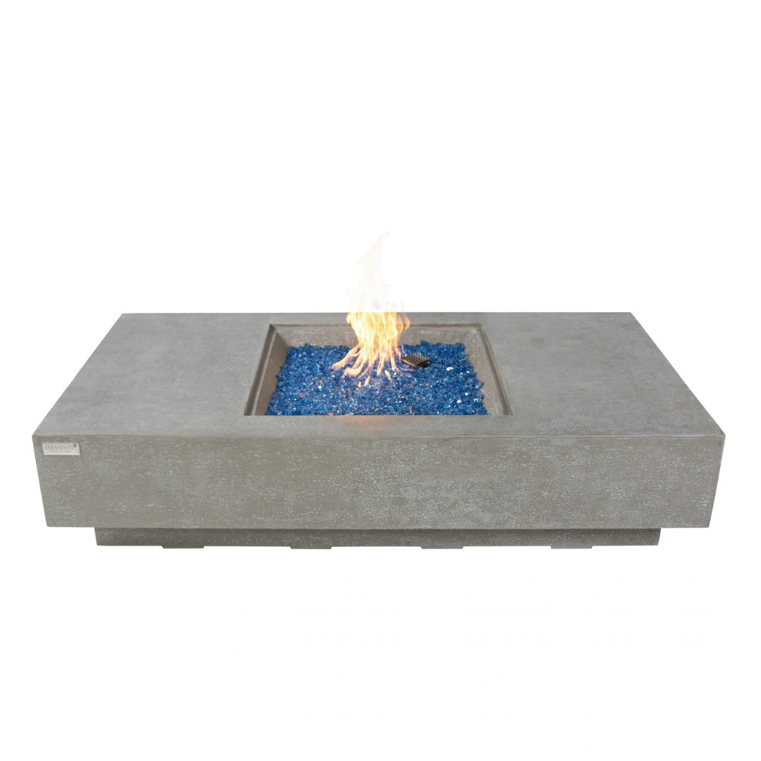 ELEMENTI PLUS MONTE CARLO Fire Table- Light Gray