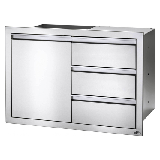 Napoleon 36 x 24 inch Single Door & Triple Drawer Combo
