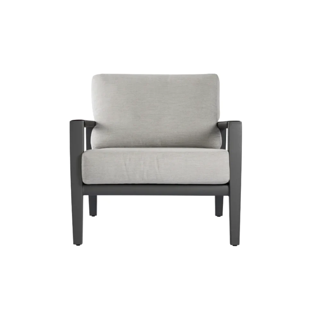 Elementi Laguna Outdoor Aluminum Lounge Chair with Sunbrella® Cushions