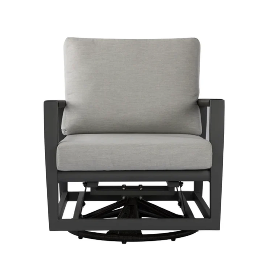 Elementi Laguna Outdoor Aluminum Swivel Chair with Sunbrella® Cushions