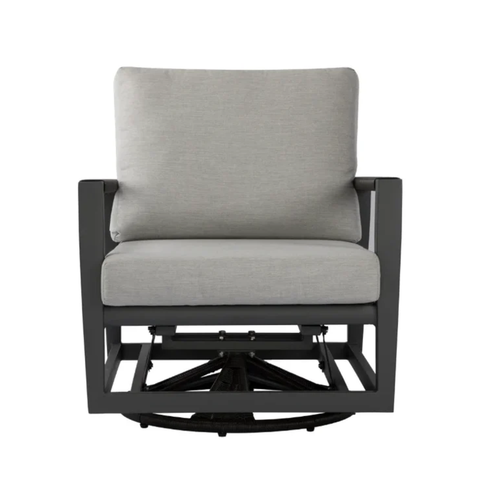 Elementi Laguna Outdoor Aluminum Swivel Chair with Sunbrella® Cushions