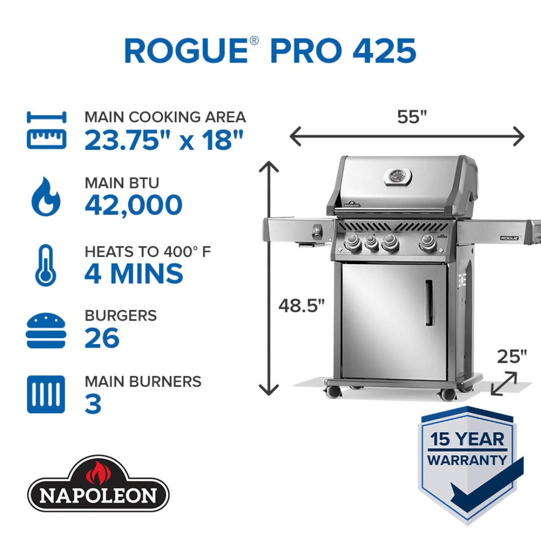 Napoleon Rogue® PRO 425 SIB with Infrared Side Burner