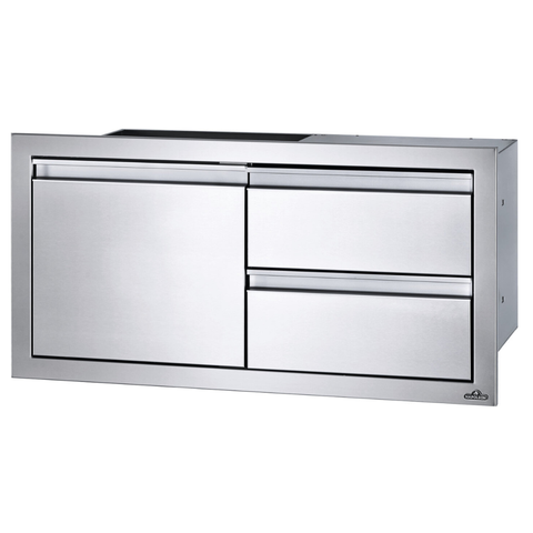 Napoleon 36 x 16 inch Single Door & Double Drawer Combo
