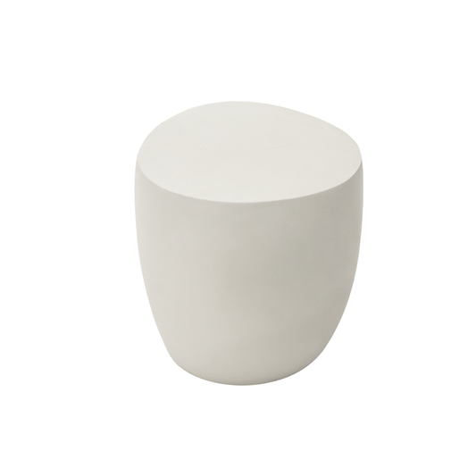 Elementi IKARIA Cobble Side Table - Cream White