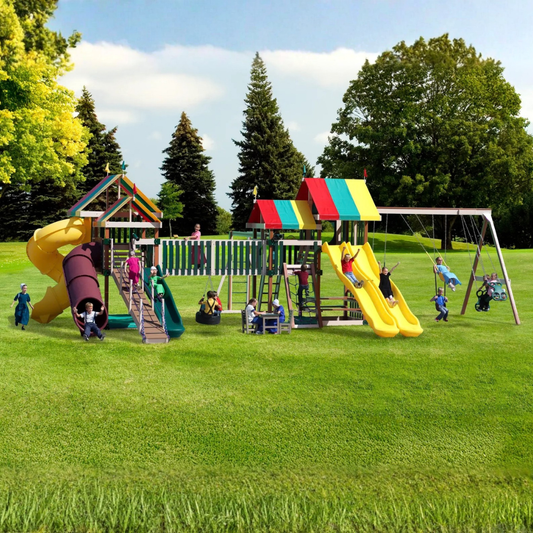PlayMor Neighborhood Playstation Swing Set