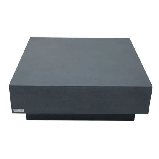 Elementi Tevere 40" Concrete Coffee Table Slate Black