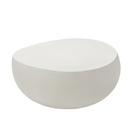 Elementi IKARIA Cobble Coffee Table - Cream White