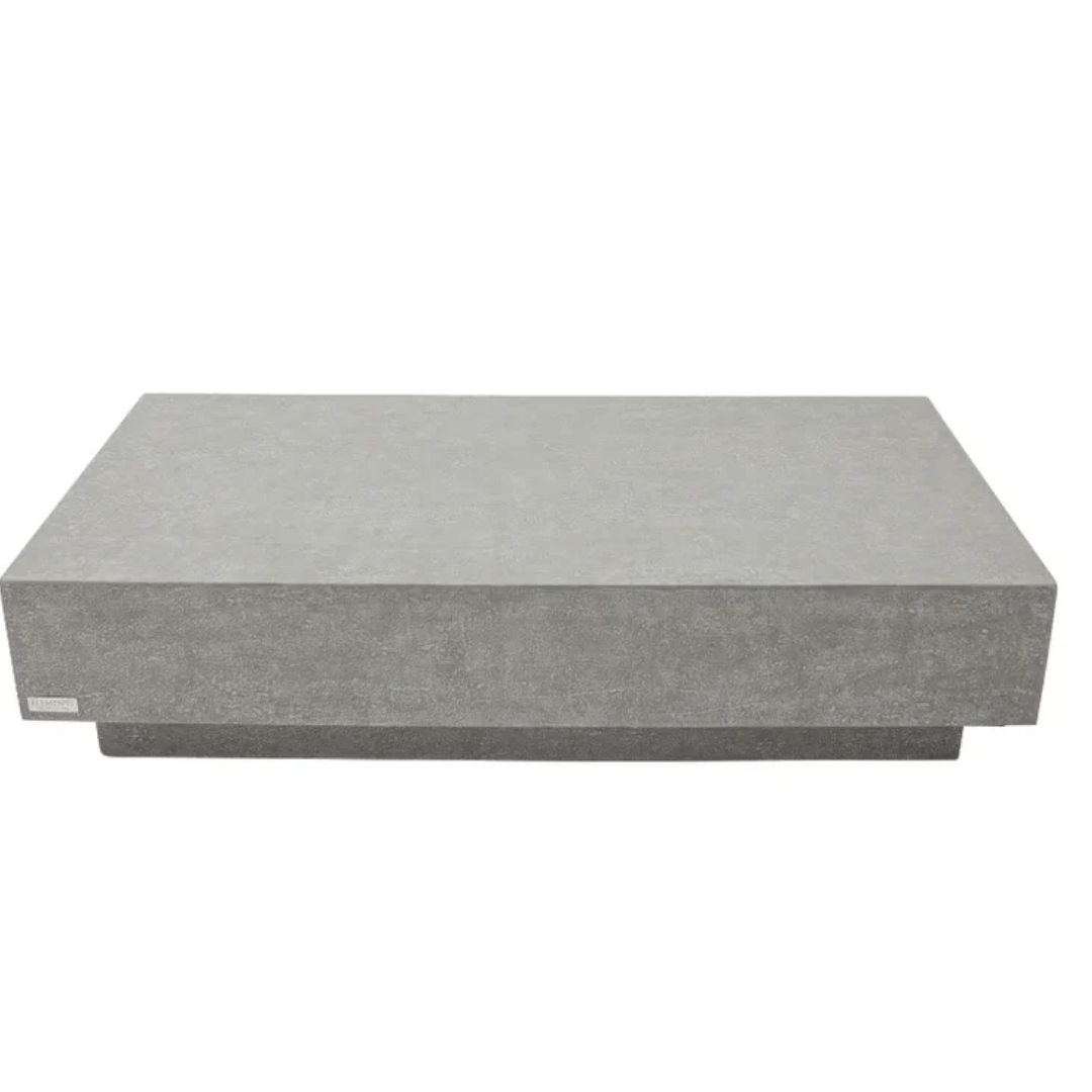 Elementi Tevere 60" Concrete Coffee Table - Space Gray