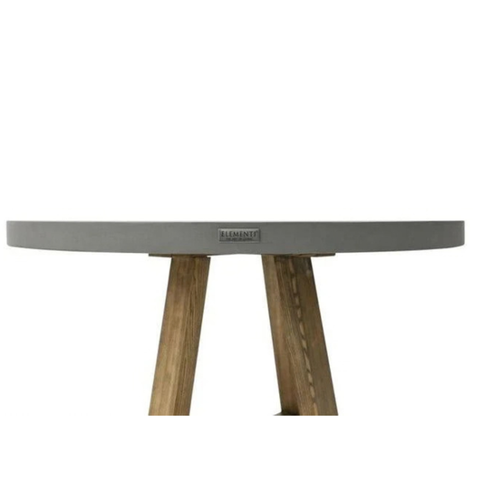 Elementi Home Verona 48" Round Space Grey Concrete Dining Table - Space Gray