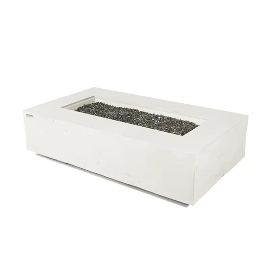 Elementi Plus Cape Town 56" Rectangle Cream White Concrete Sandstone Liquid Propane Fire Table