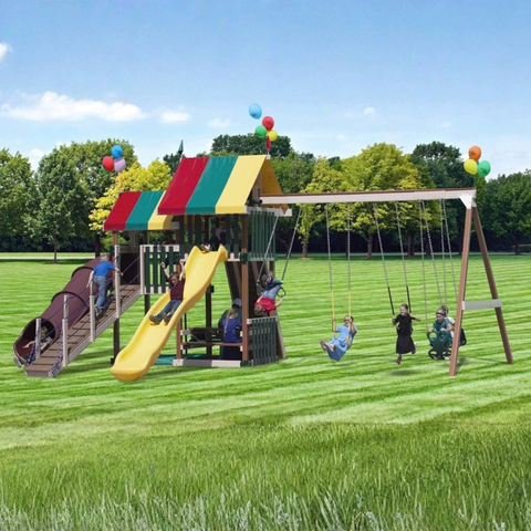 PlayMor Backyard Retreat Swing Set