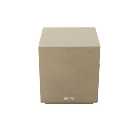 Elementi Home Colorado 18" Large Sunlight Yellow Concrete Side Table