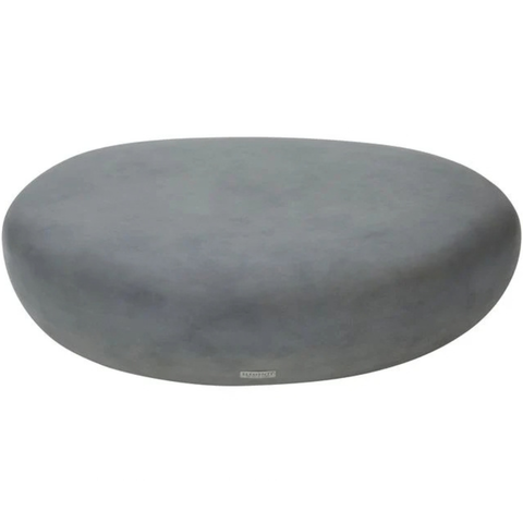 Elementi Home Hawaii 48" Large Moon Grey Concrete Pebble Table