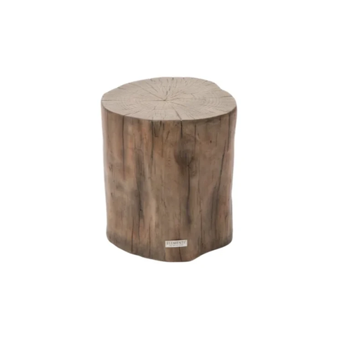 Elementi Daintree 19.3" Stump Side Table for Indoor & Outdoor - Red Wood