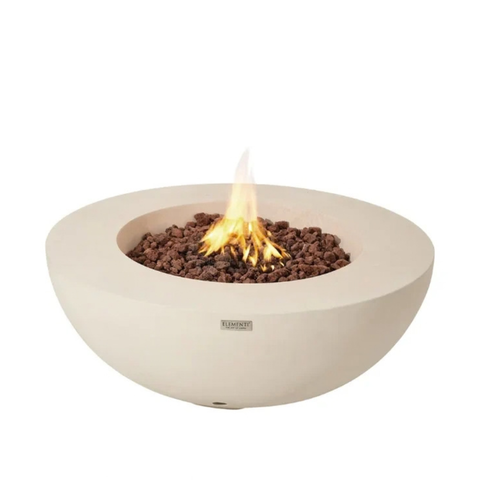 Elementi Lunar Bowl 42" Concrete Fire Table