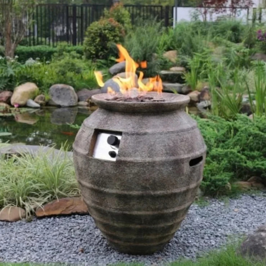 Elementi Modeno Pompeii Concrete Outdoor Fire Pit
