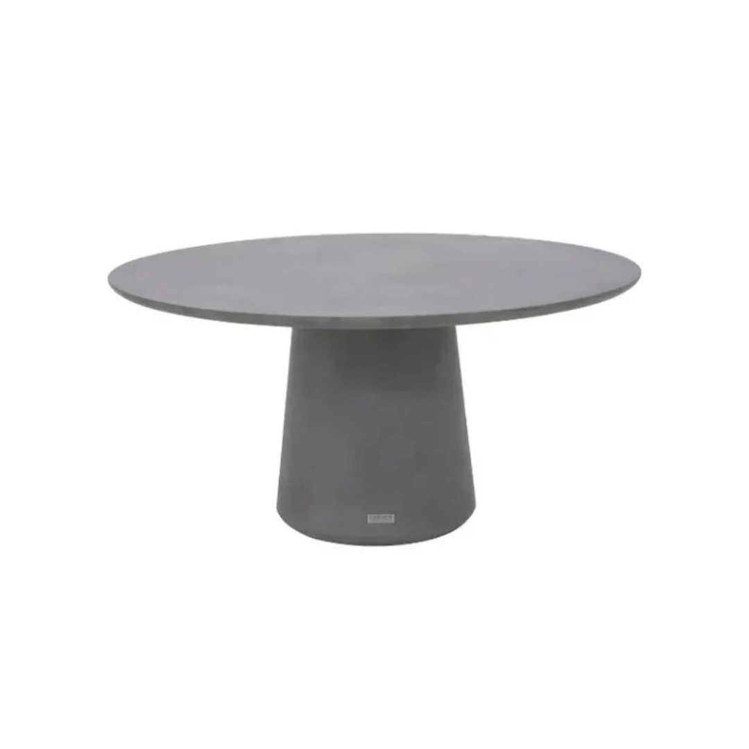 Elementi Rio 60" Round Concrete Dining Table- Space Gray