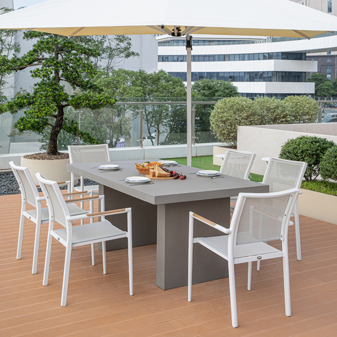 Elementi SANTIAGO Dining Table Rectangle - Space Gray