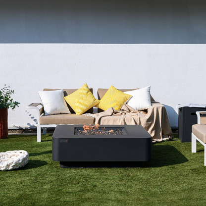 ELEMENTI PLUS BERGAMO Fire Table -Dark Gray