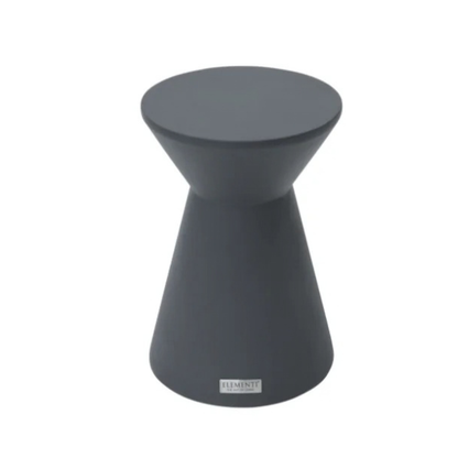 Elementi Rome Slate Black 13.8" Concrete Side table Small