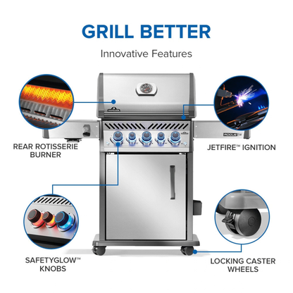 Napoleon  Rogue® PRO-S 425 RSIB with Infrared Side and Rear Burner