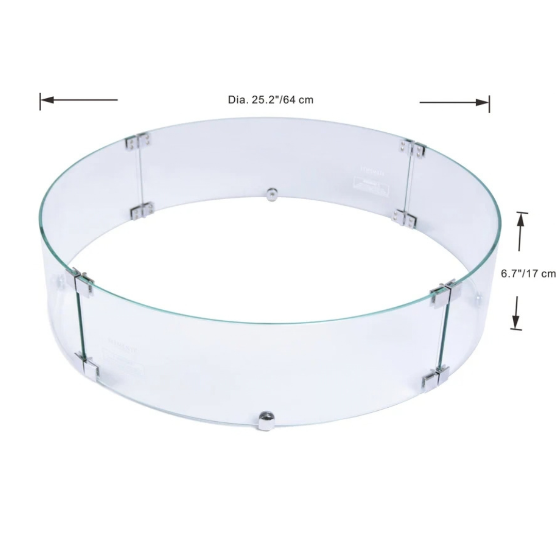 Elementi Wind Screen Window Shield for Pacaya Fire Table