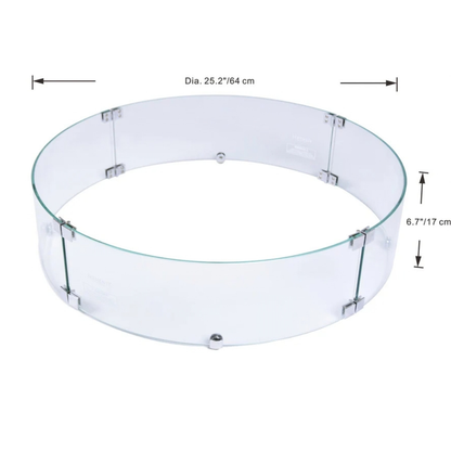 Elementi Wind Screen Window Shield for Pacaya Fire Table