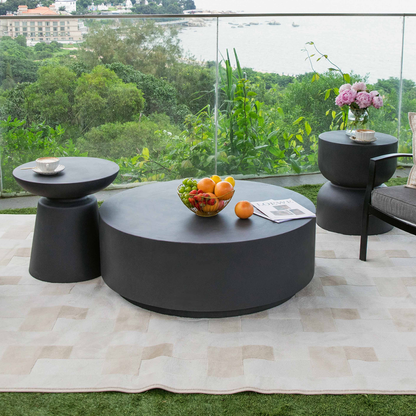Elementi ROME Column Series Coffee Table Large - Slate Black