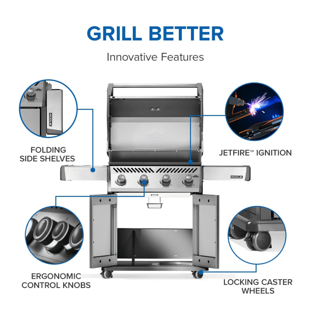 Napeleon Rogue® 525 Gas Grill(Stainless Steel)