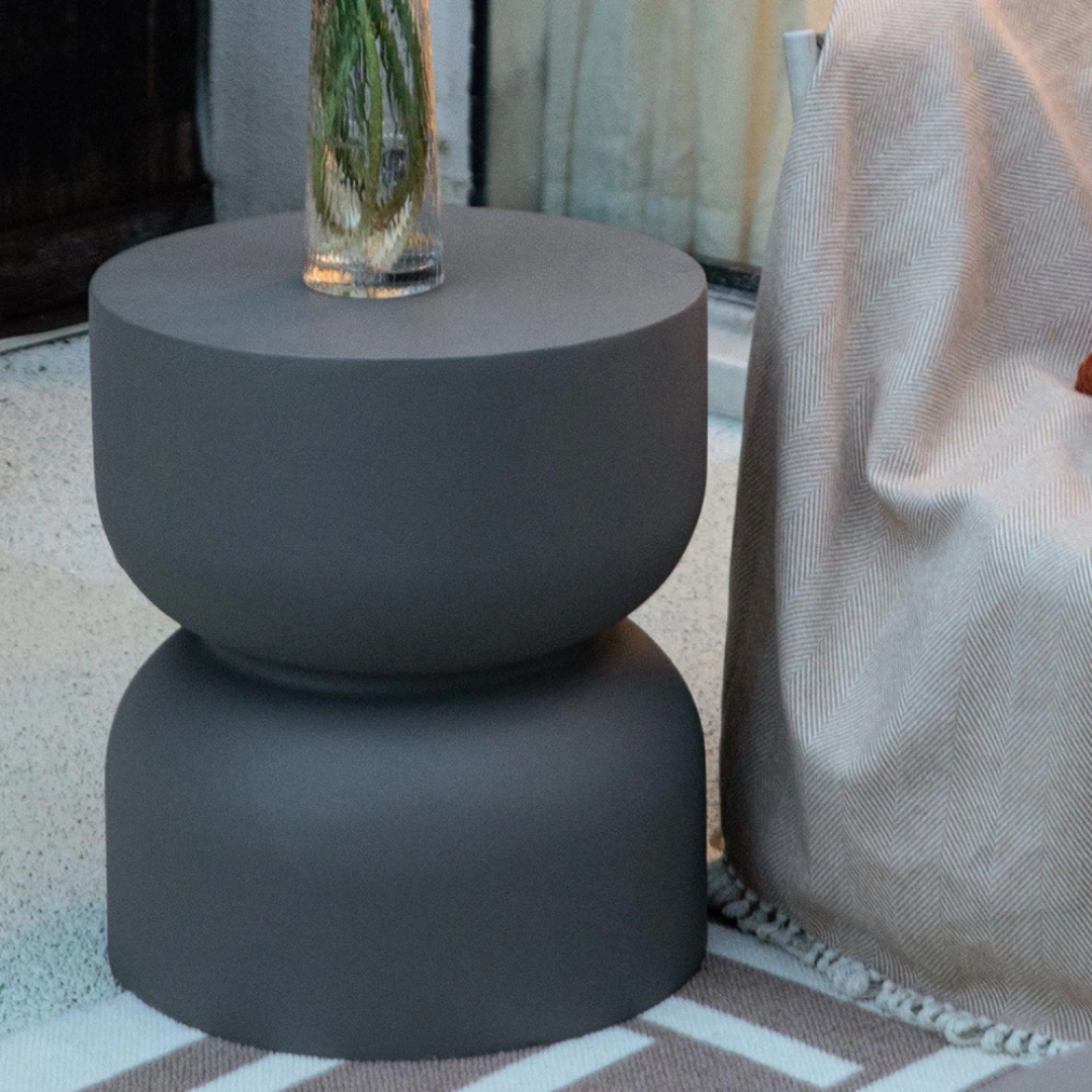 Elementi Chronos Side Table - Slate Black