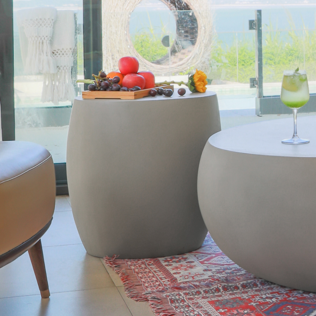 Elementi  IKARIA Cobble Side Table - Space Gray
