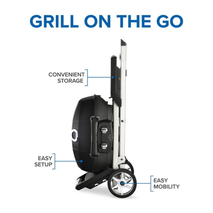 Napoleon TravelQ™ PRO285X Portable Propane Gas Grill with Scissor Cart (Black)