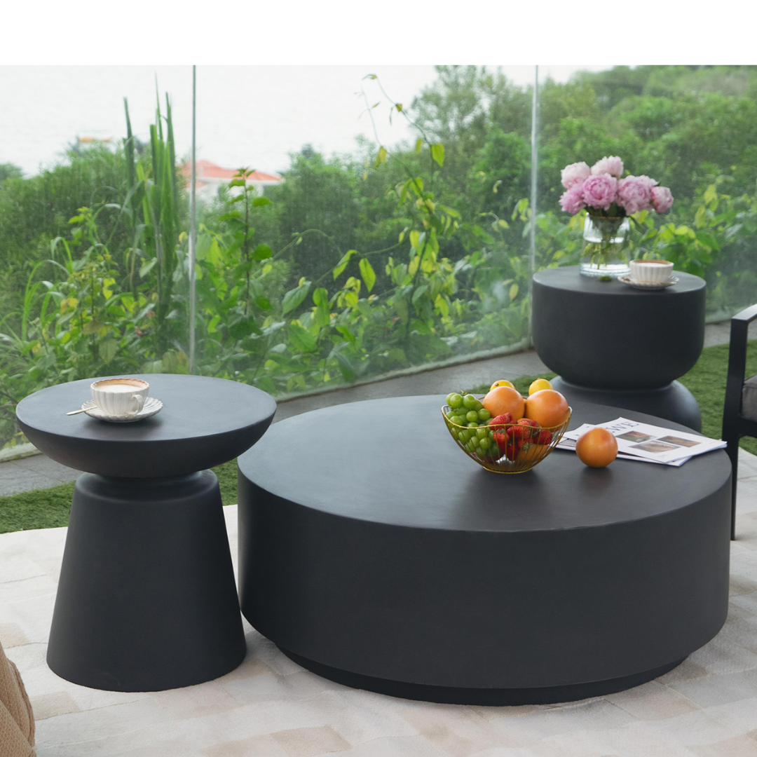 Elementi ROME Column Series Coffee Table Large - Slate Black