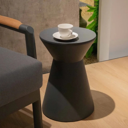 Elementi Rome Slate Black 13.8" Concrete Side table Small