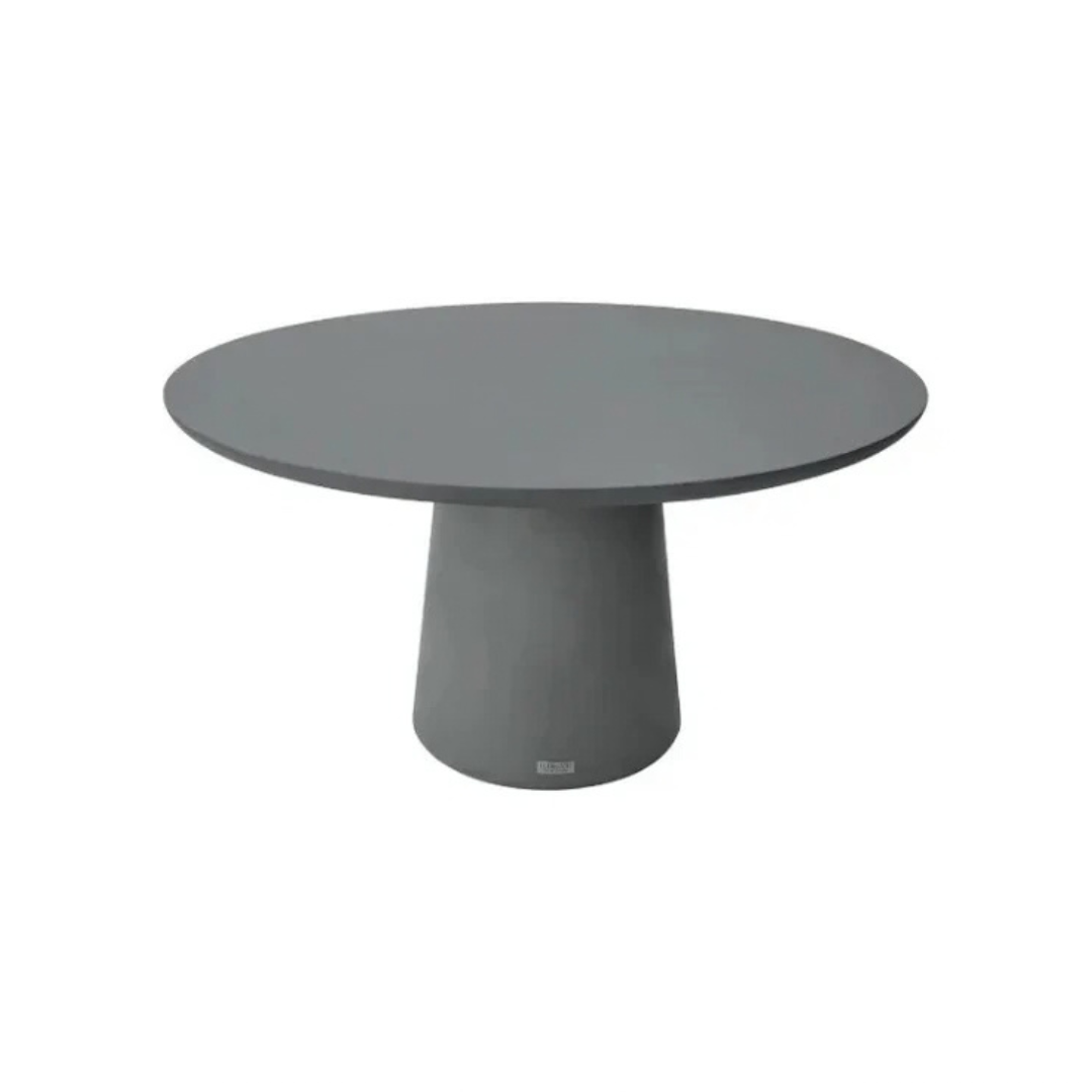 Elementi Rio 60" Round Concrete Dining Table- Space Gray