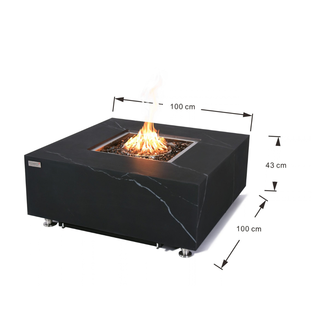 ELEMENTI PLUS SOFIA Marble Porcelain Fire Table