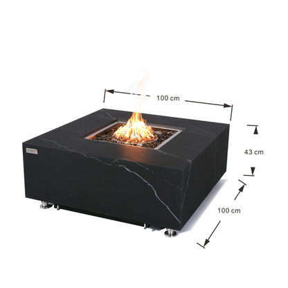 ELEMENTI PLUS SOFIA Marble Porcelain Fire Table