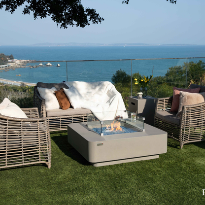 ELEMENTI PLUS LUCERNE Fire Table - Light Gray