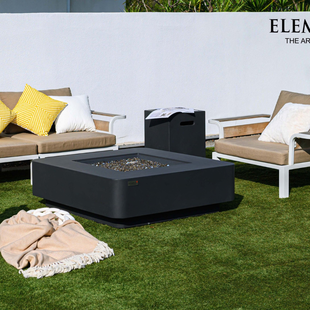 ELEMENTI PLUS BERGAMO Fire Table -Dark Gray