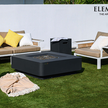 ELEMENTI PLUS BERGAMO Fire Table -Dark Gray