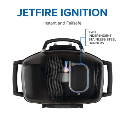 Napoleon TravelQ™ PRO285X Portable Propane Gas Grill with Scissor Cart (Black)