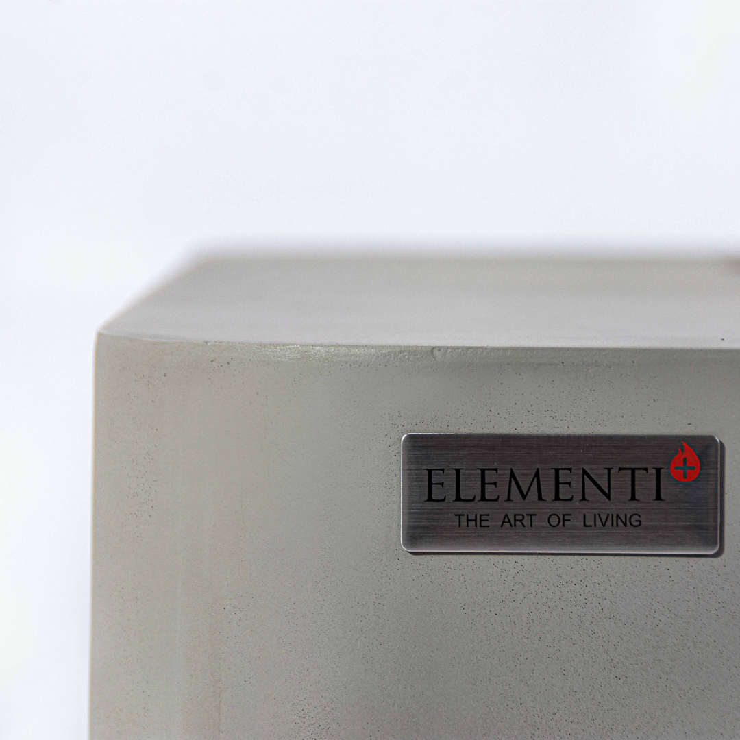 ELEMENTI PLUS LUCERNE Fire Table - Light Gray