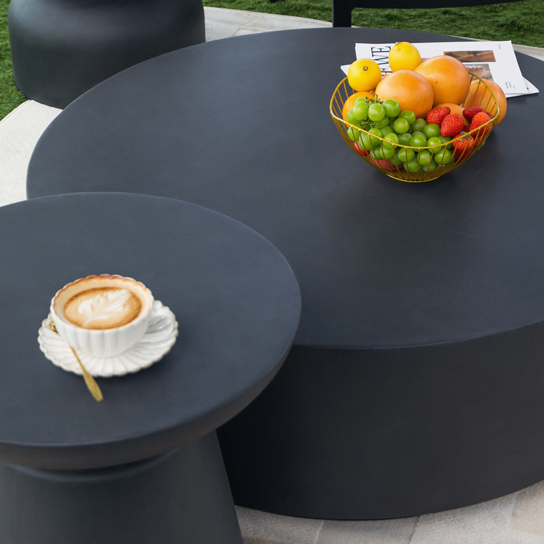 Elementi ROME Column Series Coffee Table Large - Slate Black