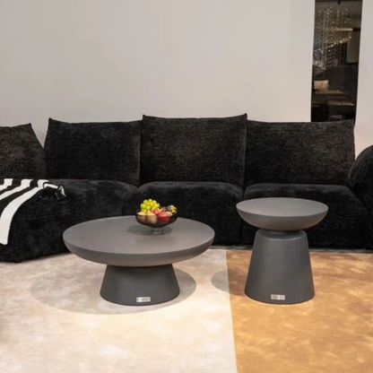 Elementi KYLIX Slate Black 34" Medium Concrete Coffee Table