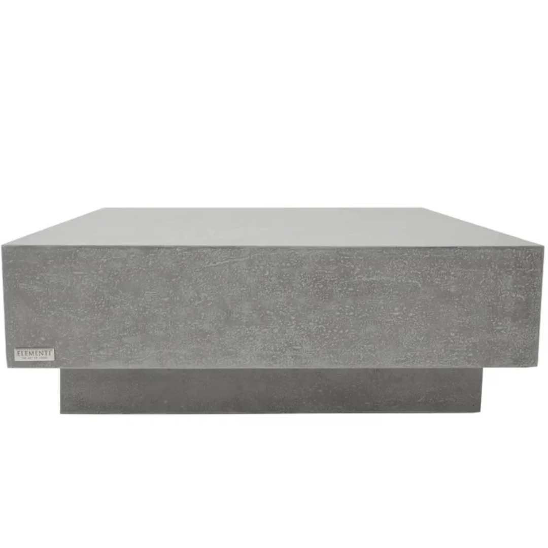 Elementi Tevere 60" Concrete Coffee Table - Space Gray