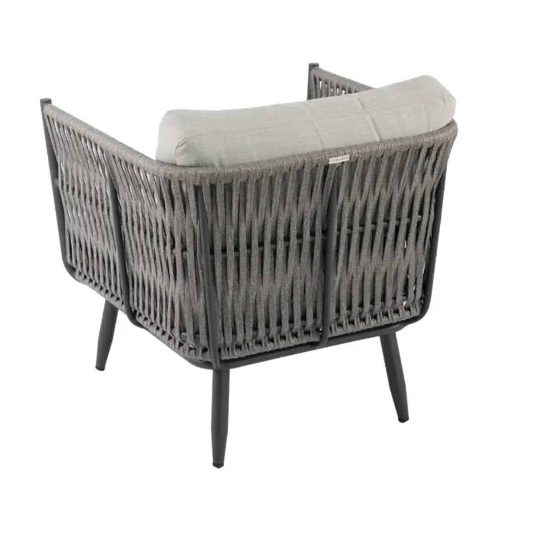 Elementi Milano Outdoor Aluminum Lounge Chair with Sunbrella® Cushions